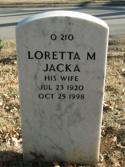 <i class="material-icons" data-template="memories-icon">stars</i><br/>Loretta Jacka<br/><div class='remember-wall-long-description'>Thank you for being a strong military wife and mother.</div><a class='btn btn-primary btn-sm mt-2 remember-wall-toggle-long-description' onclick='initRememberWallToggleLongDescriptionBtn(this)'>Learn more</a>