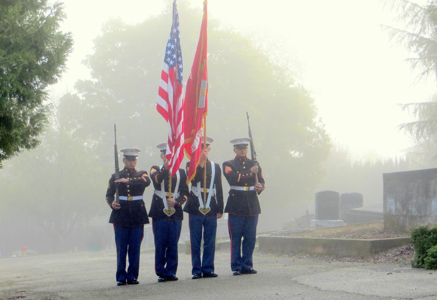 Opening dedications at Mt. Hope Cemetery, Morgan Hill, California