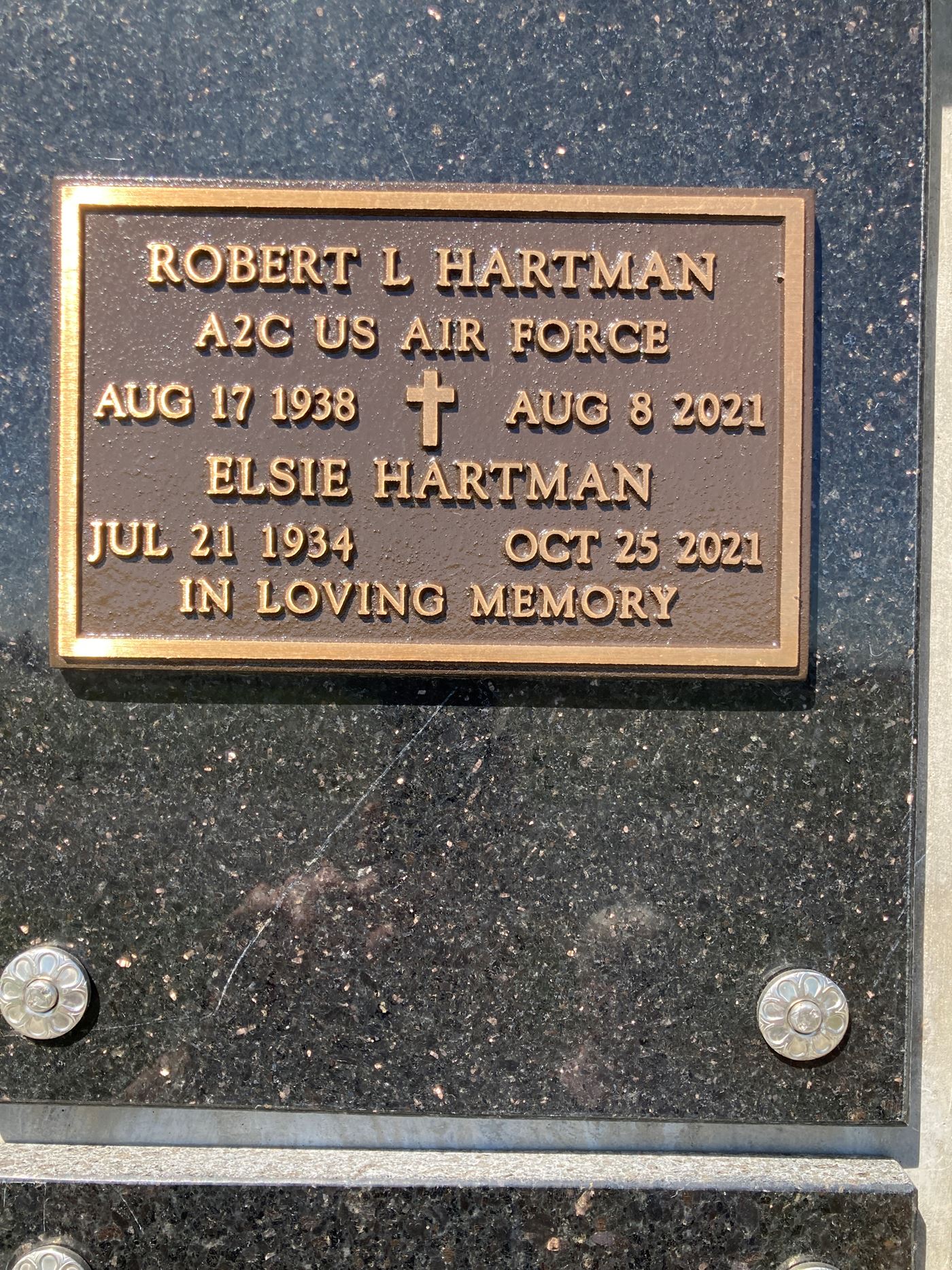 <i class="material-icons" data-template="memories-icon">account_balance</i><br/>Robert L  Hartman, Air Force<br/>Posted by: John C.<br/><div class='remember-wall-long-description'>We miss you both.</div><a class='btn btn-primary btn-sm mt-2 remember-wall-toggle-long-description' onclick='initRememberWallToggleLongDescriptionBtn(this)'>Learn more</a>