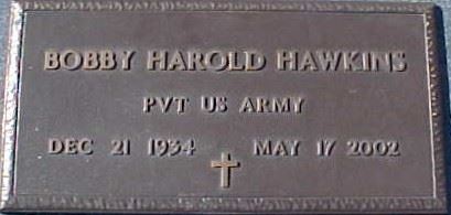 <i class="material-icons" data-template="memories-icon">account_balance</i><br/>Bobby Harold Hawkins<br/><div class='remember-wall-long-description'>Bobby Harold Hawkins - Private - United States Army - December 21, 1934 - May 12, 2002</div><a class='btn btn-primary btn-sm mt-2 remember-wall-toggle-long-description' onclick='initRememberWallToggleLongDescriptionBtn(this)'>Learn more</a>