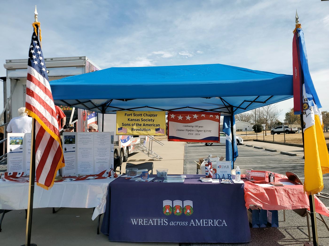 Mobile Education Exhibit set up for event on 10/28/2022 in Pittsburg, Kansas