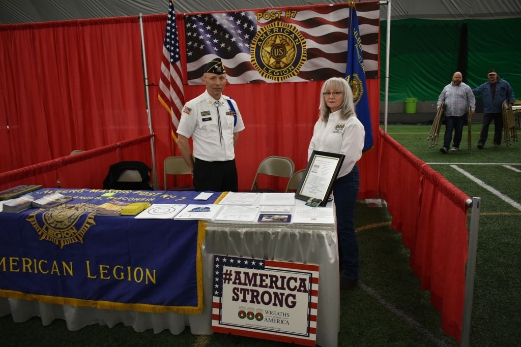 Bob Smith - Co Location Coordinator Wreaths Across America, Northwoods National Cemetery, Harshaw, WI and Tina Smith.