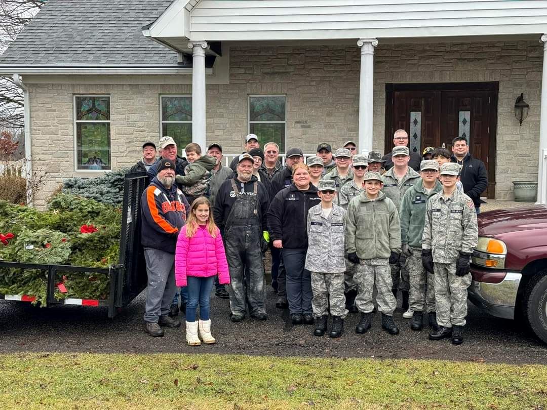 Volunteers from the Fortville VFW and Legion and the Civil Air Patrol