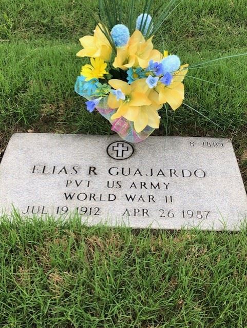 <i class="material-icons" data-template="memories-icon">account_balance</i><br/>Elias R  Guajardo, Army<br/><div class='remember-wall-long-description'>Hi, daddy I miss you daily daddy. But, I know you are in a better place in Heaven. Love Always your baby girl - Rosemary.</div><a class='btn btn-primary btn-sm mt-2 remember-wall-toggle-long-description' onclick='initRememberWallToggleLongDescriptionBtn(this)'>Learn more</a>