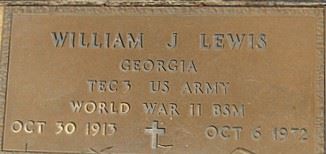 <i class="material-icons" data-template="memories-icon">cloud</i><br/>William James Lewis<br/><div class='remember-wall-long-description'>William James Lewis - Technician 3rd Class - United States Army - Bronze Medal Recepient - World War II - October 30, 1913 - October 6, 1972</div><a class='btn btn-primary btn-sm mt-2 remember-wall-toggle-long-description' onclick='initRememberWallToggleLongDescriptionBtn(this)'>Learn more</a>