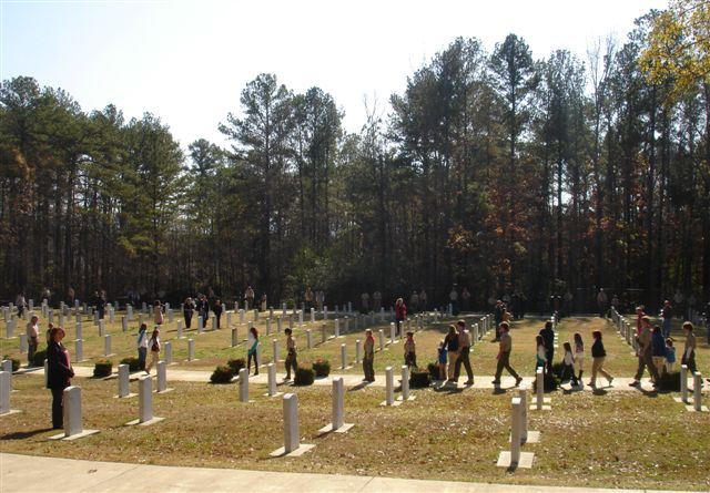 Boy Scouts, Girl Scouts, Trail Life USA, 4H, Young Marines, and other volunteers are key to the success of the annual Wreath Laying Ceremony at the Fort McClellan, Ala., Military Cemetery as part of the Wreaths Across America project.