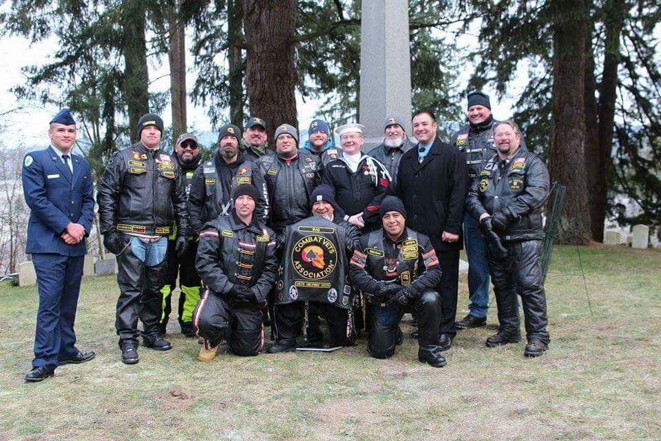 Image of Sergeant First Class Leroy A. Petry - Medal of Recipient (right side) with Combat Vets after the ceremony.
(2016)
