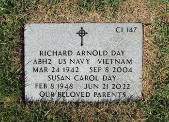 <i class="material-icons" data-template="memories-icon">message</i><br/>Richard Arnold & Susan Carol Day<br/><div class='remember-wall-long-description'>Thank you to all the people who have sponsored wreaths and to the volunteers who lay them.

To my mom: I miss you dearly and this year will not be the same without you. I hope yo are resting in peace. I love you.</div><a class='btn btn-primary btn-sm mt-2 remember-wall-toggle-long-description' onclick='initRememberWallToggleLongDescriptionBtn(this)'>Learn more</a>