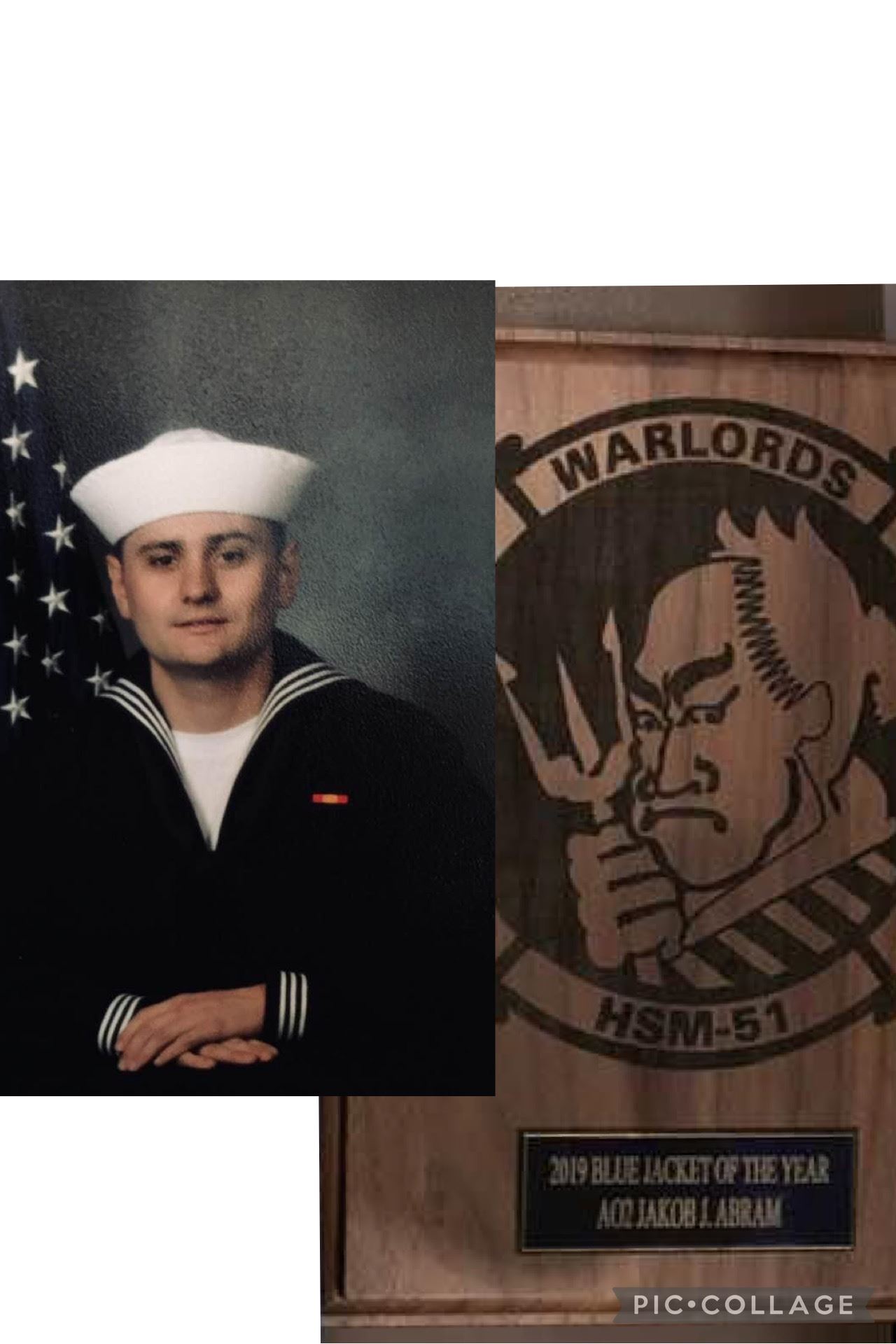 <i class="material-icons" data-template="memories-icon">chat_bubble</i><br/>Jakob Abram, Navy, Petty Officer Second Class<br/>Posted by: Robin Abram<br/><div class='remember-wall-long-description'></div><a class='btn btn-primary btn-sm mt-2 remember-wall-toggle-long-description' onclick='initRememberWallToggleLongDescriptionBtn(this)'>Learn more</a>