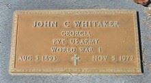 <i class="material-icons" data-template="memories-icon">chat_bubble</i><br/>John Carlisla Whitaker<br/><div class='remember-wall-long-description'>John Carlisla Whitaker Private United States Army World War I August 3rd, 1893 - November 5th, 1972</div><a class='btn btn-primary btn-sm mt-2 remember-wall-toggle-long-description' onclick='initRememberWallToggleLongDescriptionBtn(this)'>Learn more</a>