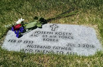 <i class="material-icons" data-template="memories-icon">message</i><br/>Joseph Kosty, Air Force<br/><div class='remember-wall-long-description'>Dad - The world was a better, kinder place because you were in it. You are greatly missed. Thanks for your honorable service to our country. Your loving daughter, Moni</div><a class='btn btn-primary btn-sm mt-2 remember-wall-toggle-long-description' onclick='initRememberWallToggleLongDescriptionBtn(this)'>Learn more</a>