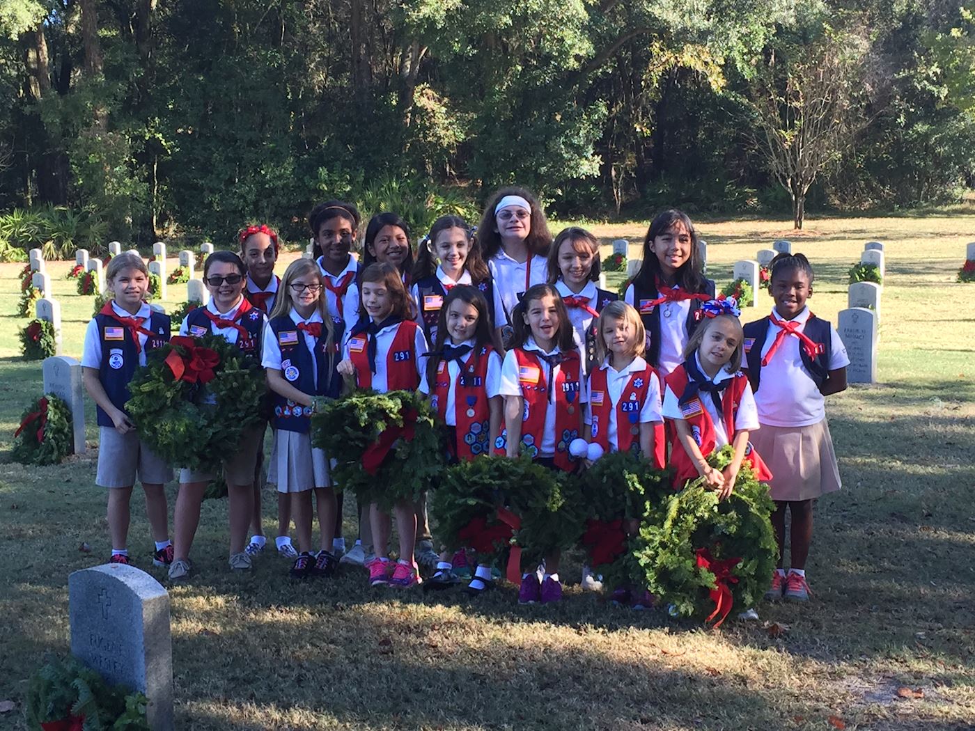 AHG Troop 2911 at the 2015 Ceremony - Can you find Ally?