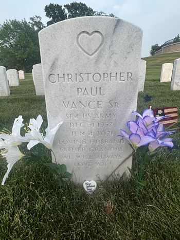 <i class="material-icons" data-template="memories-icon">account_balance</i><br/>Christopher Vance, Army<br/><div class='remember-wall-long-description'>
  In memory of my dad, Christopher Vance. Thank you for being such an amazing father and grandpa. We miss you and love you so much!</div><a class='btn btn-primary btn-sm mt-2 remember-wall-toggle-long-description' onclick='initRememberWallToggleLongDescriptionBtn(this)'>Learn more</a>