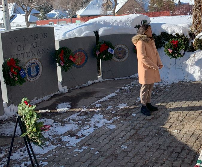 The 6 branches of Service memorial headstones