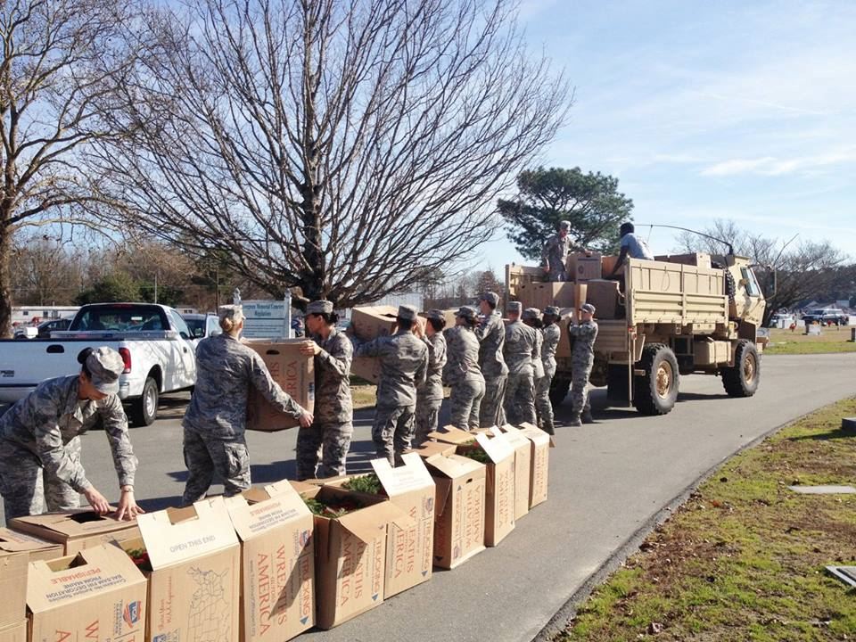 Volunteers from Seymour Johnson Air Force Base