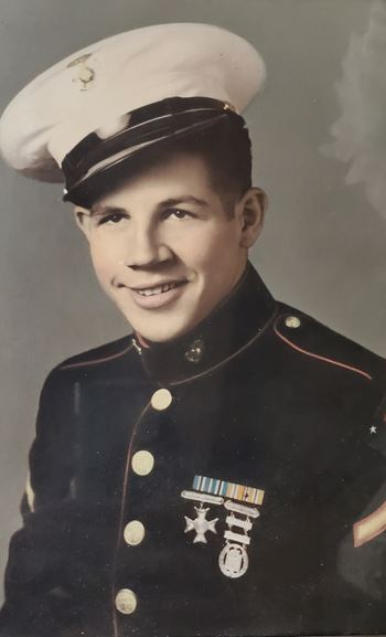 <i class="material-icons" data-template="memories-icon">account_balance</i><br/>William (Bill) Youngman, Marine Corps<br/><div class='remember-wall-long-description'>Mr. Bill Youngman, 
In loving memory of your Service to our country and our family.
With love, The Williams family</div><a class='btn btn-primary btn-sm mt-2 remember-wall-toggle-long-description' onclick='initRememberWallToggleLongDescriptionBtn(this)'>Learn more</a>