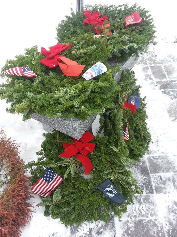 Wreaths prepared for the opening presentation.