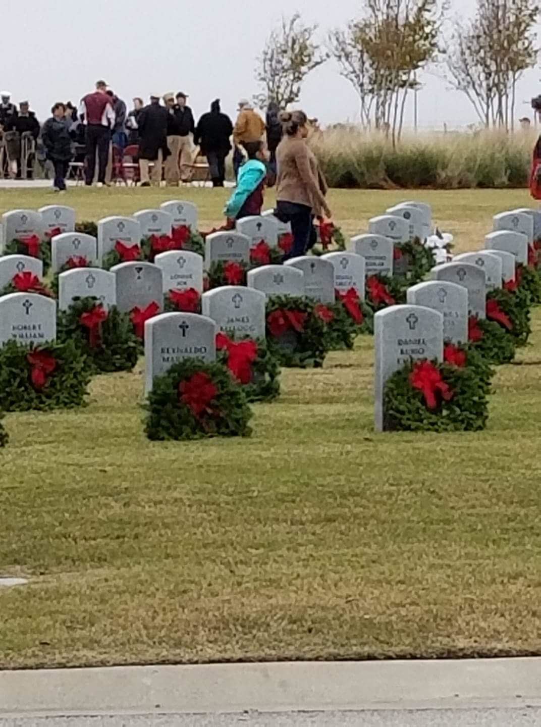 Wreaths placed at Coastal Bend State Veterans Cemetery