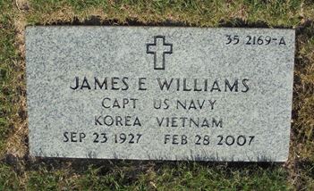 <i class="material-icons" data-template="memories-icon">account_balance</i><br/>James E. Williams, Navy<br/><div class='remember-wall-long-description'>In memory of CAPT James E. Williams, USN.</div><a class='btn btn-primary btn-sm mt-2 remember-wall-toggle-long-description' onclick='initRememberWallToggleLongDescriptionBtn(this)'>Learn more</a>