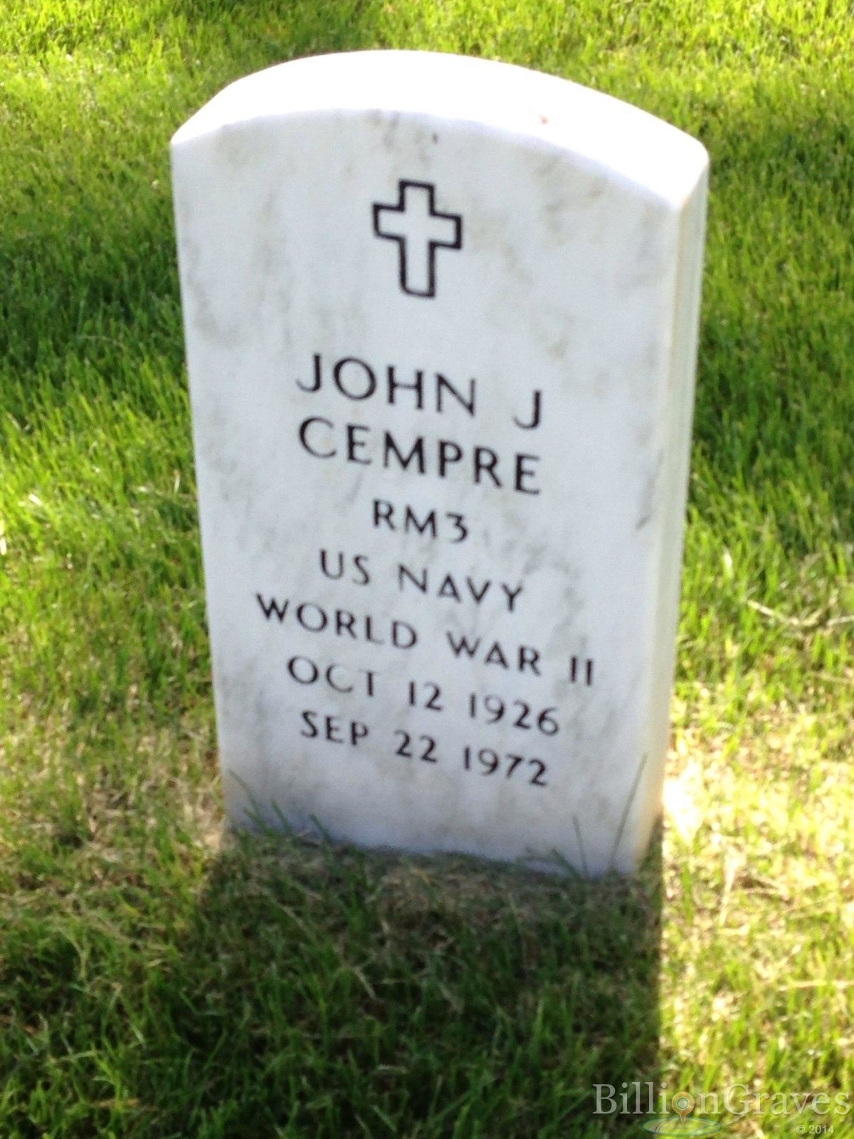 <i class="material-icons" data-template="memories-icon">chat_bubble</i><br/>John J Cempre<br/><div class='remember-wall-long-description'>Location Where Your Wreaths Will Be PlacedVACNCC - Culpeper National CemeteryCulpeper National Cemetery Annex501 E Chandler StCulpeper, VA 22701, United StatesFull CeremonyNOT Accepting Grave SpecificDecember 13, 2025 at 12:00 pm</div><a class='btn btn-primary btn-sm mt-2 remember-wall-toggle-long-description' onclick='initRememberWallToggleLongDescriptionBtn(this)'>Learn more</a>