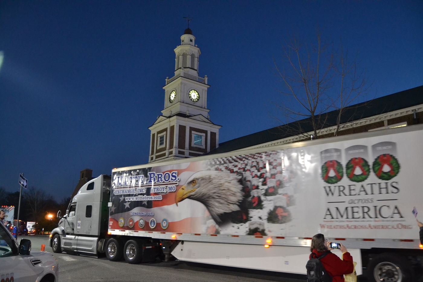 WAA Truck with JDHS in background