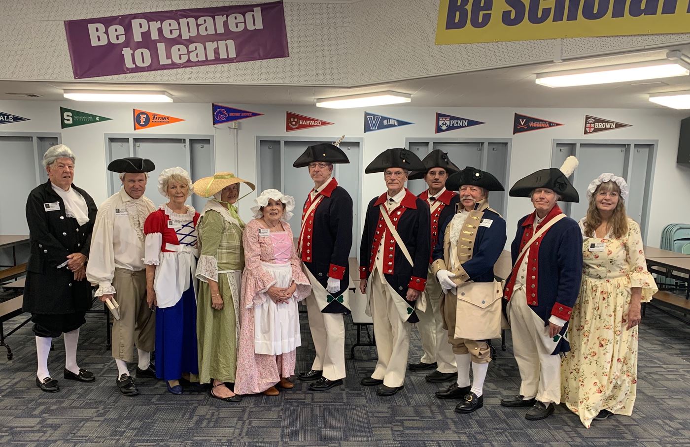 Colonial attire is the order of the day -- Constitution Day, that is! 2019.