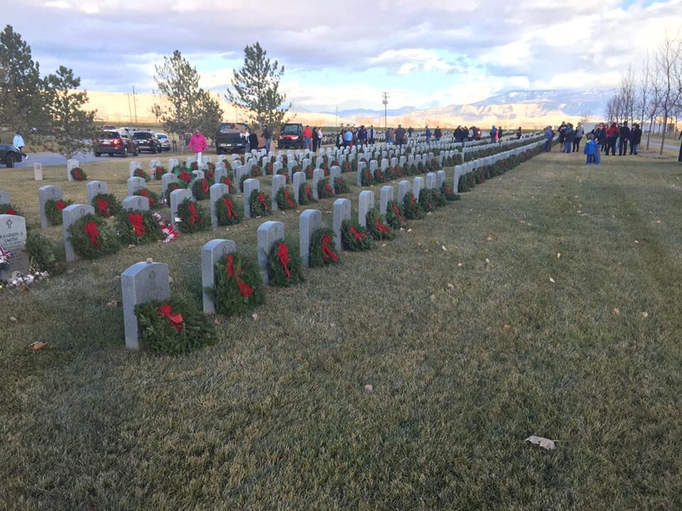 Wreaths at Veterans Memorial Cemetery, Grand Junction, CO