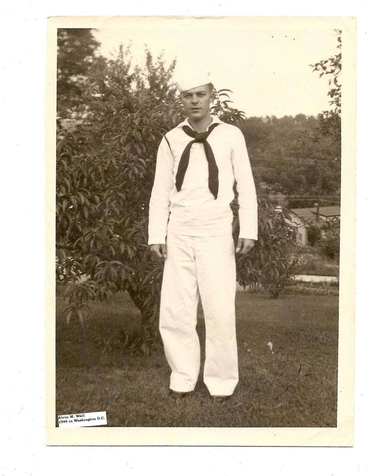 1944 US Navy Sailor Alvin M Wall