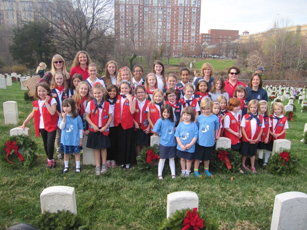Wreath Laying in 2015 at Alexandria National Cemetery 