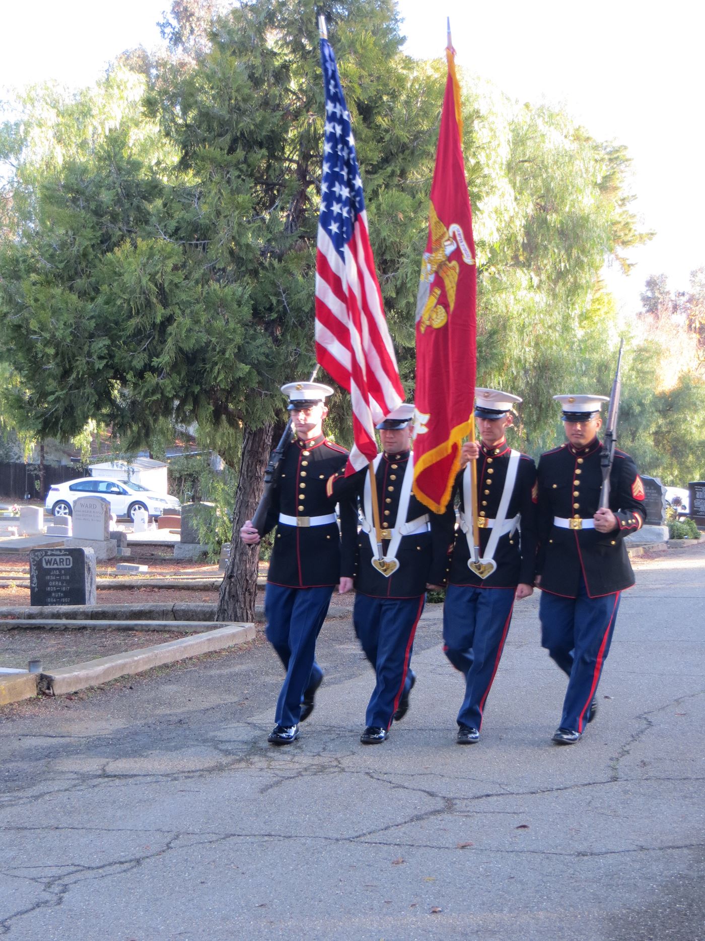 Opening ceremony at Mt. Hope Cemetery, Morgan Hill