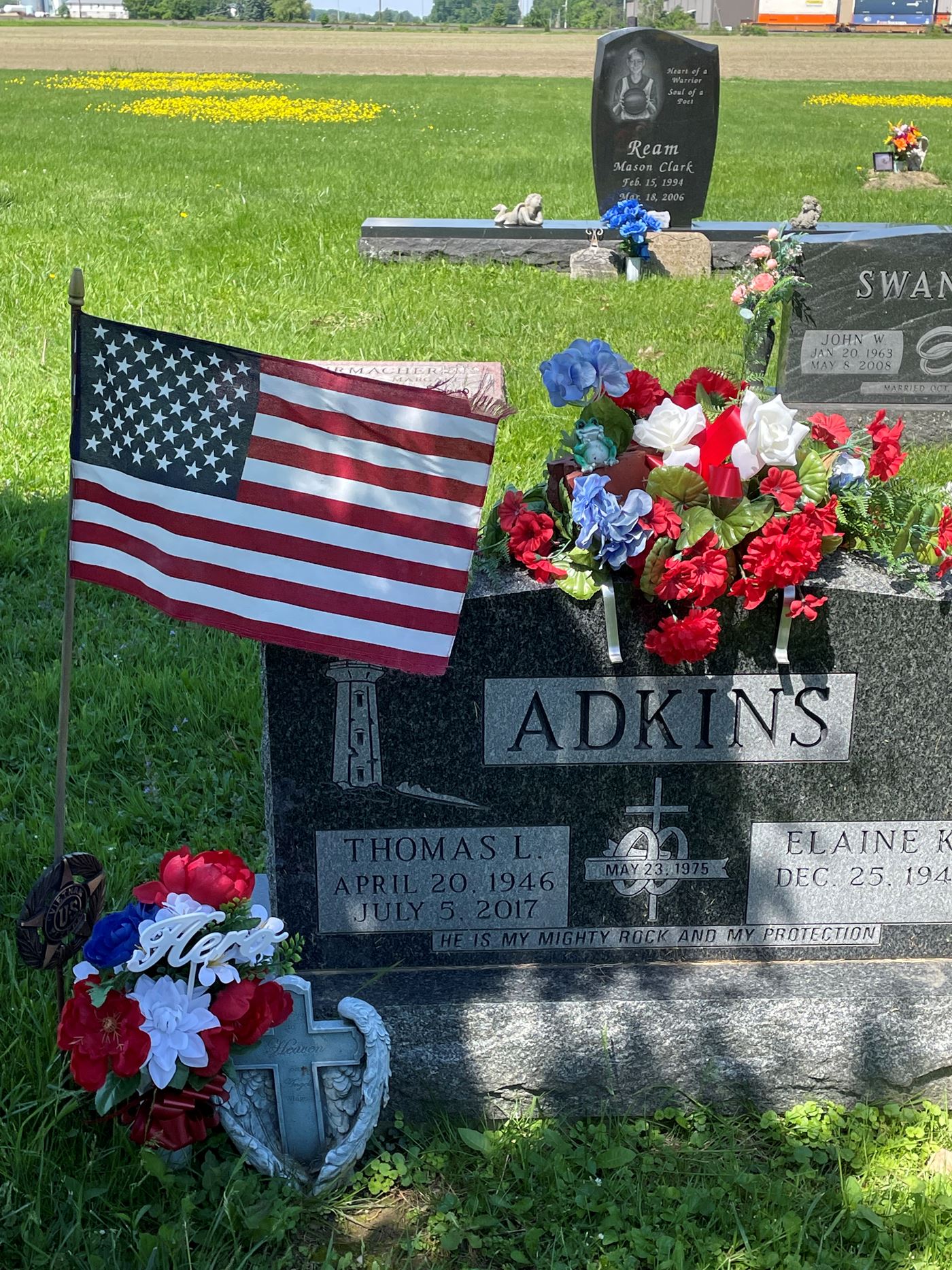 <i class="material-icons" data-template="memories-icon">account_balance</i><br/>Thomas Adkins, Air Force<br/><div class='remember-wall-long-description'>
  In loving memory of my husband Thomas Adkins.  A hero who served in the VietNam War.  We love you, Your family</div><a class='btn btn-primary btn-sm mt-2 remember-wall-toggle-long-description' onclick='initRememberWallToggleLongDescriptionBtn(this)'>Learn more</a>