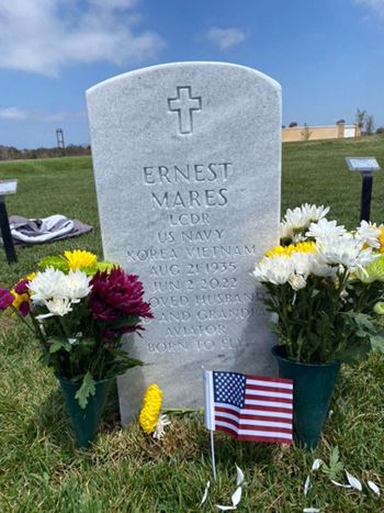 <i class="material-icons" data-template="memories-icon">account_balance</i><br/>Ernest Mares, Navy<br/><div class='remember-wall-long-description'>Fly among the eagles, Ernie. We will always love you!</div><a class='btn btn-primary btn-sm mt-2 remember-wall-toggle-long-description' onclick='initRememberWallToggleLongDescriptionBtn(this)'>Learn more</a>