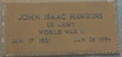 <i class="material-icons" data-template="memories-icon">account_balance</i><br/>John Isaac Hawkins<br/><div class='remember-wall-long-description'>John Isaac Hawkins - United States Army - World War II - January 17, 1921 - January 26, 1994</div><a class='btn btn-primary btn-sm mt-2 remember-wall-toggle-long-description' onclick='initRememberWallToggleLongDescriptionBtn(this)'>Learn more</a>