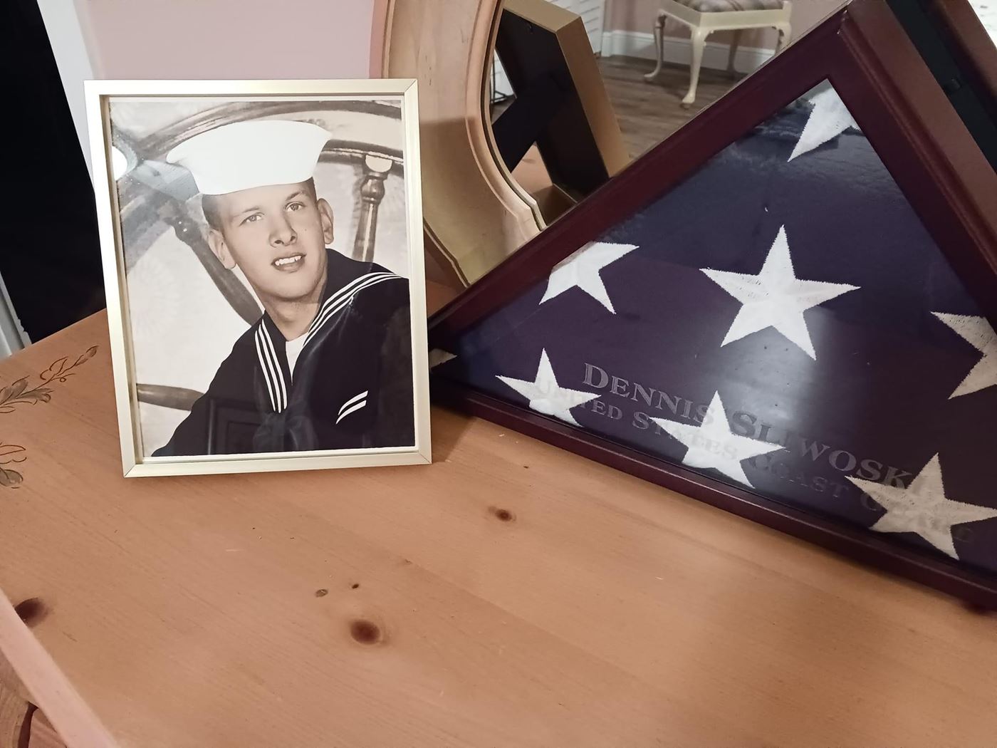 <i class="material-icons" data-template="memories-icon">account_balance</i><br/>Dennis  Sliwoski, Coast Guard<br/>Posted by: Stacey ODonnell<br/><div class='remember-wall-long-description'>A wonderful father & Mom’s best friend & love of her life! We miss & love you!</div><a class='btn btn-primary btn-sm mt-2 remember-wall-toggle-long-description' onclick='initRememberWallToggleLongDescriptionBtn(this)'>Learn more</a>