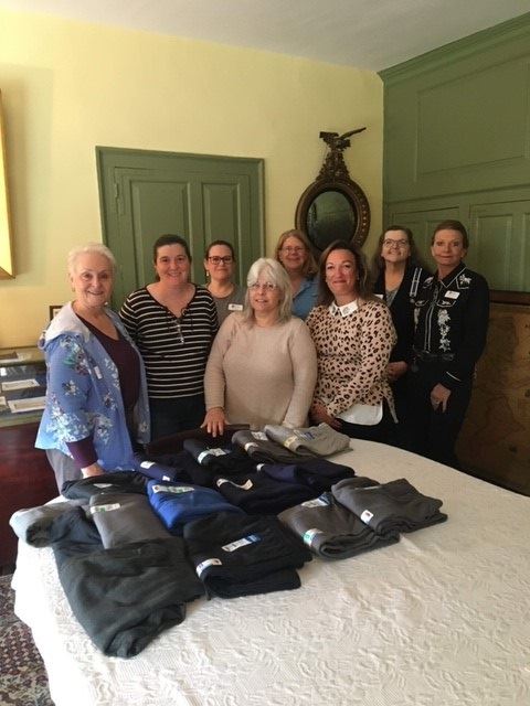 Jersey Blues collect sweatpants and shirts to donate to the Menlo Park Veterans Home