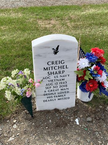 <i class="material-icons" data-template="memories-icon">account_balance</i><br/>Creig Sharp, Navy<br/><div class='remember-wall-long-description'>In Memory Creig Mitchel Sharp from all his family members. You are deeply loved and greatly missed.</div><a class='btn btn-primary btn-sm mt-2 remember-wall-toggle-long-description' onclick='initRememberWallToggleLongDescriptionBtn(this)'>Learn more</a>