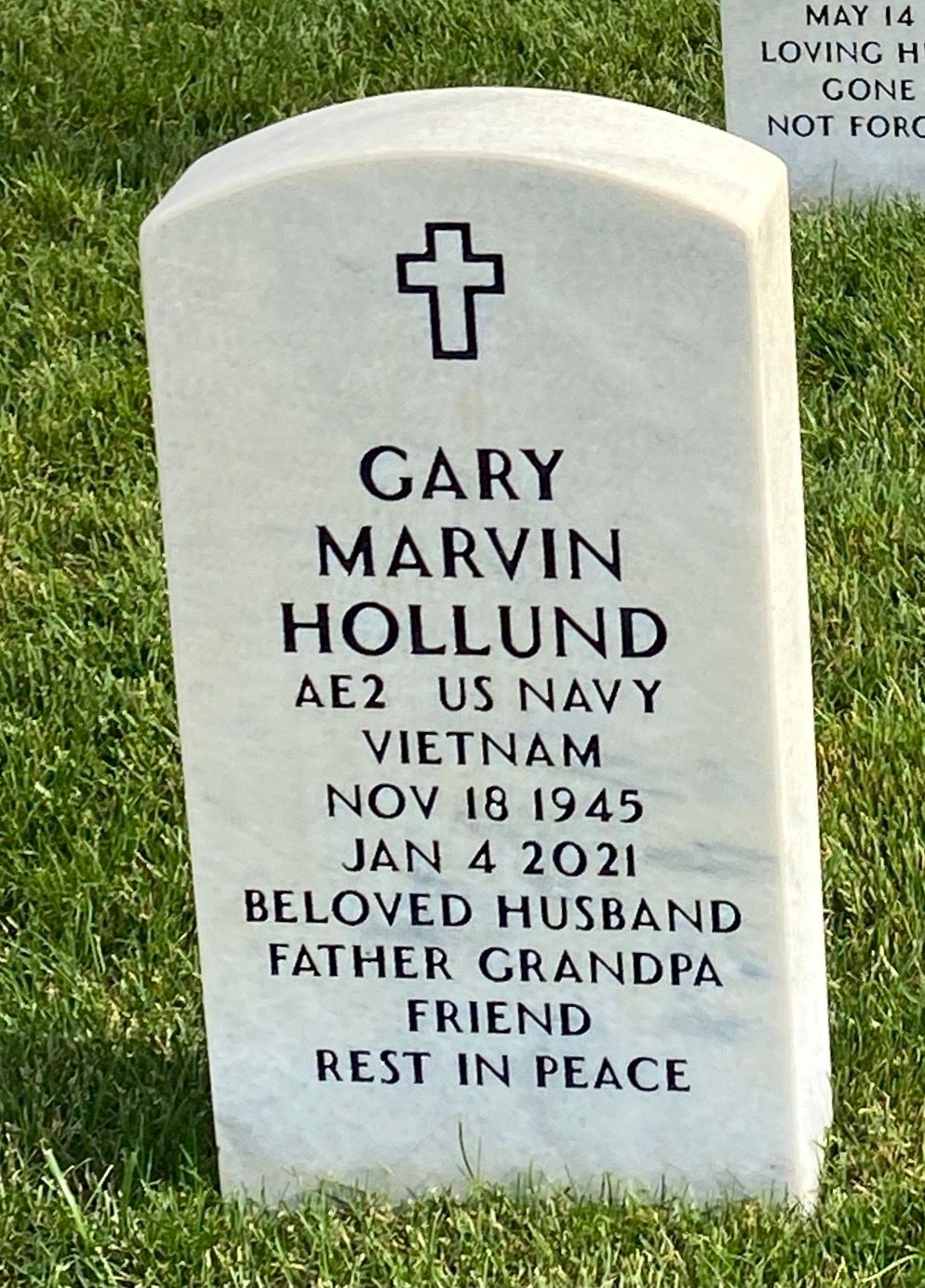 <i class="material-icons" data-template="memories-icon">account_balance</i><br/>Gary Hollund, Navy<br/><div class='remember-wall-long-description'>Love you & Miss you every day Dad! I'm am forever thankful for your love for your country and your love for Mom and us!</div><a class='btn btn-primary btn-sm mt-2 remember-wall-toggle-long-description' onclick='initRememberWallToggleLongDescriptionBtn(this)'>Learn more</a>