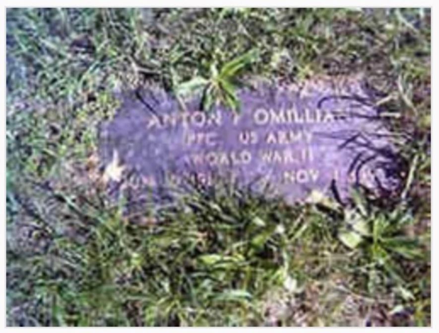 <i class="material-icons" data-template="memories-icon">account_balance</i><br/>Anton F Omillian, Army, PFC<br/>Served from 1940<br/>Born 6/10/1919<br/>Passed on 11/1/1995<br/>Posted by: Alene P.<br/><div class='remember-wall-long-description'>Not forgotten.</div><a class='btn btn-primary btn-sm mt-2 remember-wall-toggle-long-description' onclick='initRememberWallToggleLongDescriptionBtn(this)'>Learn more</a>