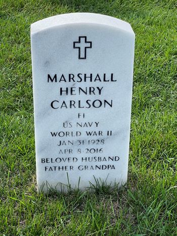 <i class="material-icons" data-template="memories-icon">account_balance</i><br/>Marshall Carlson, Navy<br/><div class='remember-wall-long-description'>Thank you for your service and we miss and love you.</div><a class='btn btn-primary btn-sm mt-2 remember-wall-toggle-long-description' onclick='initRememberWallToggleLongDescriptionBtn(this)'>Learn more</a>