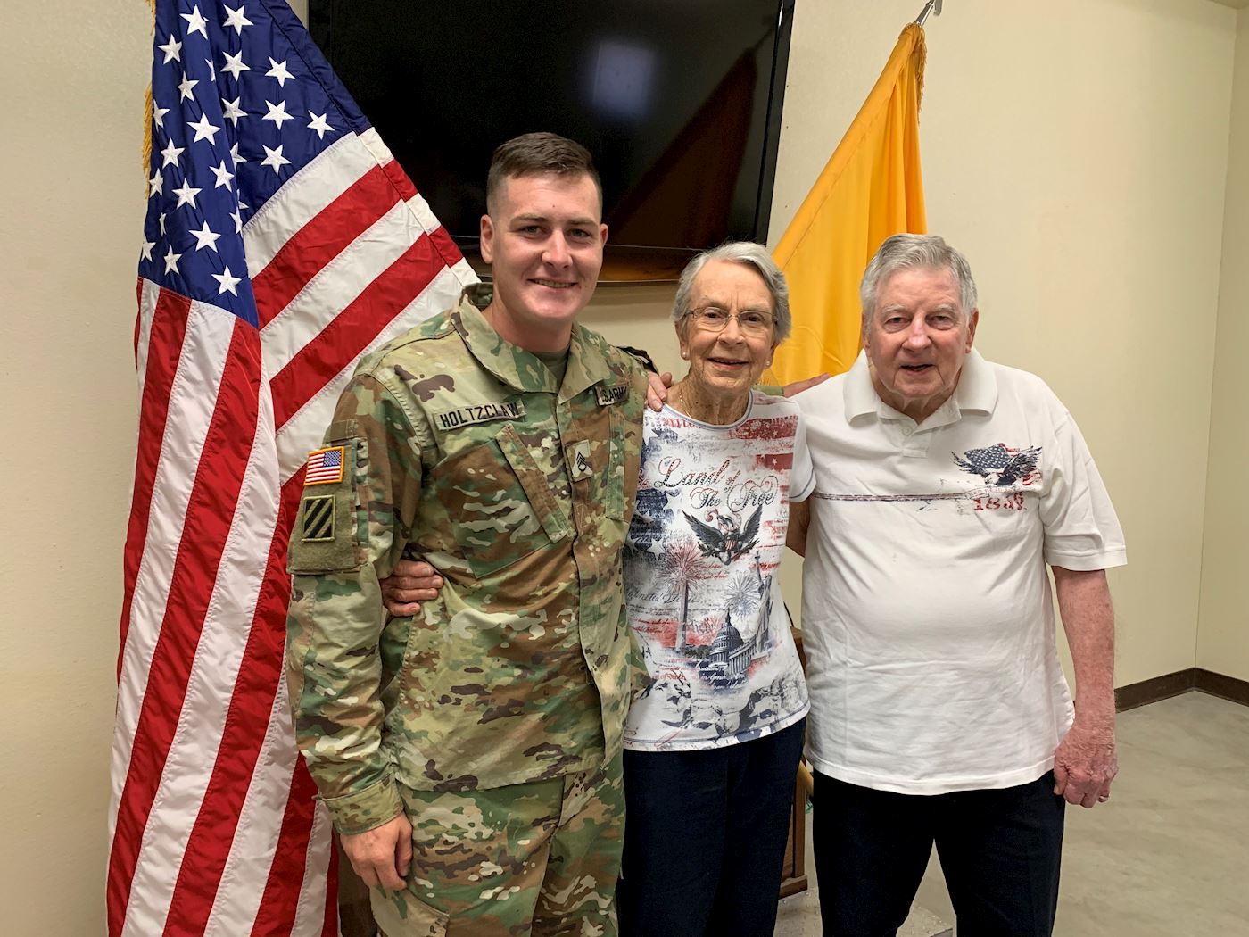 <i class="material-icons" data-template="memories-icon">stars</i><br/>Jerry Daleiden, Army<br/><div class='remember-wall-long-description'>
  Thank you to my two amazing sons and father! I am so proud to honor these fine men for their service in the US Army!!!! Thank you Stephen and Tim Holtzclaw and Jerry Daleiden</div><a class='btn btn-primary btn-sm mt-2 remember-wall-toggle-long-description' onclick='initRememberWallToggleLongDescriptionBtn(this)'>Learn more</a>