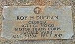 <i class="material-icons" data-template="memories-icon">chat_bubble</i><br/>Roy Hollifield Duggan Sr.<br/><div class='remember-wall-long-description'>Roy Hollifield Duggan Sr. Sergeant First Class 332 Company, Motor Transport Corps World War I October 2nd, 1894 - February 7th, 1947</div><a class='btn btn-primary btn-sm mt-2 remember-wall-toggle-long-description' onclick='initRememberWallToggleLongDescriptionBtn(this)'>Learn more</a>