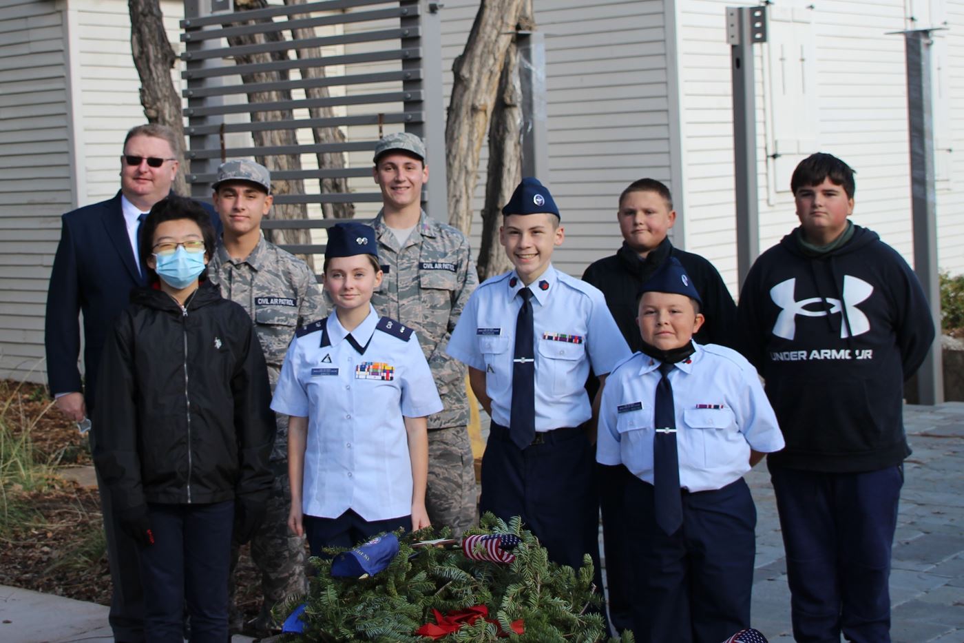 Civil Air Patrol posted the ceremonial wreaths