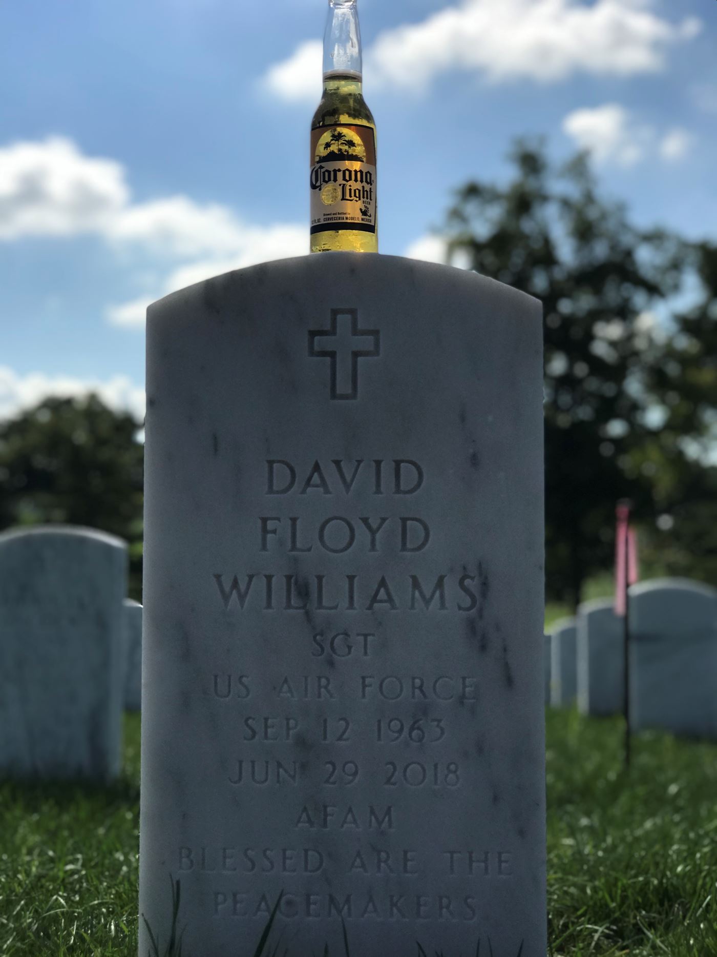 <i class="material-icons" data-template="memories-icon">message</i><br/>David  Williams, Air Force<br/>Born 9/12/1963<br/>Passed on 6/29/2018<br/><div class='remember-wall-long-description'>We love you Pops.</div><a class='btn btn-primary btn-sm mt-2 remember-wall-toggle-long-description' onclick='initRememberWallToggleLongDescriptionBtn(this)'>Learn more</a>