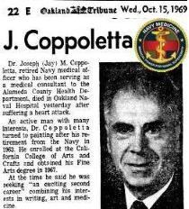 <i class="material-icons" data-template="memories-icon">chat_bubble</i><br/>JOSEPH MICHAEL COPPOLETTA, M.D.<br/><div class='remember-wall-long-description'>Commemorating 2024, 
the 55th Anniversary 
Remembrance Year . . .

 * OFFICER * PHYSICIAN * RESEARCHER * HUSBAND * PHILANTHROPIST * ARTIST *</div><a class='btn btn-primary btn-sm mt-2 remember-wall-toggle-long-description' onclick='initRememberWallToggleLongDescriptionBtn(this)'>Learn more</a>