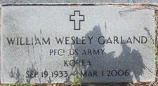 <i class="material-icons" data-template="memories-icon">chat_bubble</i><br/>William Wesley Garland<br/><div class='remember-wall-long-description'>William Wesley "Rooster" Garland - Private First Class - United States Army - Korea - September 9, 1933 - March 1, 2006</div><a class='btn btn-primary btn-sm mt-2 remember-wall-toggle-long-description' onclick='initRememberWallToggleLongDescriptionBtn(this)'>Learn more</a>