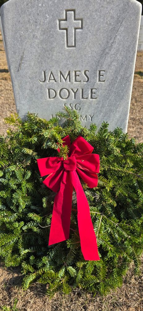 <i class="material-icons" data-template="memories-icon">chat_bubble</i><br/>James E Doyle, Army, SSG<br/>Born 3/30/1933<br/>Passed on 9/13/2012<br/>Posted by: Yolanda Lewis<br/><div class='remember-wall-long-description'>James E. Doyle. Army Retired, SSG. For my daddy who served and retired proudly.</div><a class='btn btn-primary btn-sm mt-2 remember-wall-toggle-long-description' onclick='initRememberWallToggleLongDescriptionBtn(this)'>Learn more</a>