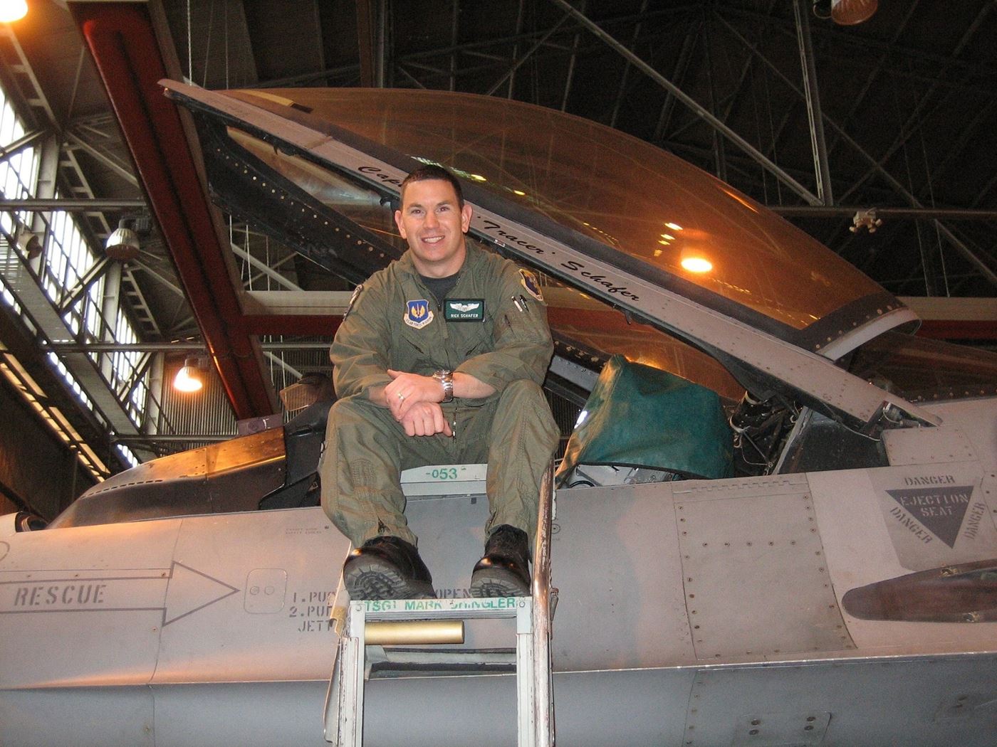 <i class="material-icons" data-template="memories-icon">account_balance</i><br/>Richard W Schafer III, Air Force, Major<br/>Served from 2001 to 2014<br/>Born 10/30/1978<br/>Passed on 8/31/2014<br/>Posted by: Ashley S.<br/><div class='remember-wall-long-description'>
  Our Supersonic Hero, USAF Major Rick "Tracer" Schafer. We love you. We miss you. We carry you with us every single day.</div><a class='btn btn-primary btn-sm mt-2 remember-wall-toggle-long-description' onclick='initRememberWallToggleLongDescriptionBtn(this)'>Learn more</a>