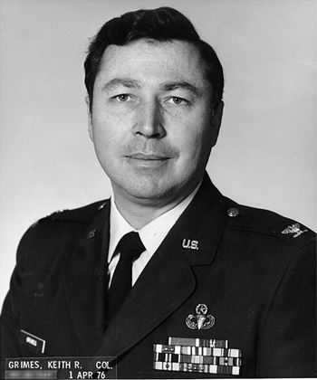 <i class="material-icons" data-template="memories-icon">stars</i><br/>Colonel Keith Grimes, Air Force<br/><div class='remember-wall-long-description'>Col Keith R. GRIMES, US Air Force, from Austin, Texas and a University of Texas graduate. Killed in an aircraft crash on 14 Sep 1977 during Joint training along with members of the 1st Special Operations Wing and the 1st & 2nd Ranger Battalions, while serving as the Military Airlift Command’s Director of Special Environmental Technical Plans. Master Parachutist with Special Operations combat service in Laos and the Dominican Republic. Awarded the Legion of Merit for exceptionally meritorious conduct as one of the main planners for the Son Tay Raid. Posted with respect by the Andrews-Bostick-Grimes Central Texas "All Airborne" Chapter, 82nd Airborne Division Association.</div><a class='btn btn-primary btn-sm mt-2 remember-wall-toggle-long-description' onclick='initRememberWallToggleLongDescriptionBtn(this)'>Learn more</a>