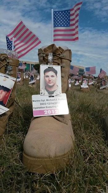 <i class="material-icons" data-template="memories-icon">account_balance</i><br/>Michael Guillory, KIA <br/><div class='remember-wall-long-description'>All Gave Some, Some Gave All. Always beside you. MARSOC RAIDER KIA Afghanistan, Dec 2012. Sgt Michael Guillory.</div><a class='btn btn-primary btn-sm mt-2 remember-wall-toggle-long-description' onclick='initRememberWallToggleLongDescriptionBtn(this)'>Learn more</a>