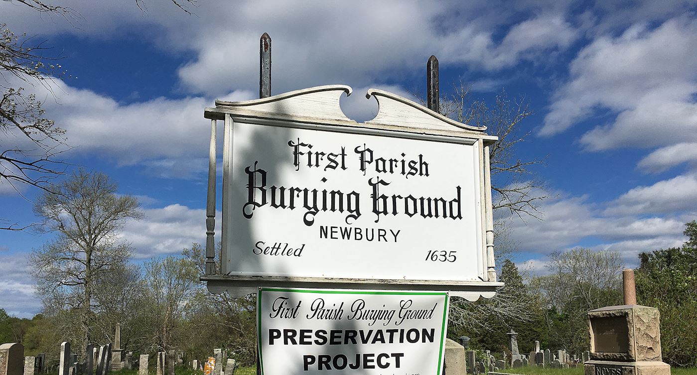 First Parish Burying Ground, High Road, Newbury